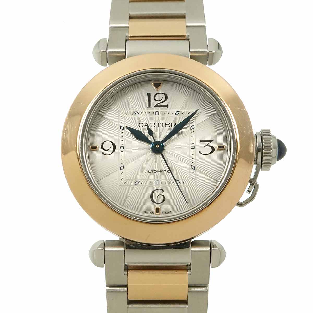 Pasha W2PA0008 Automatic 750 Pink Gold Silver Dial Mens Watch