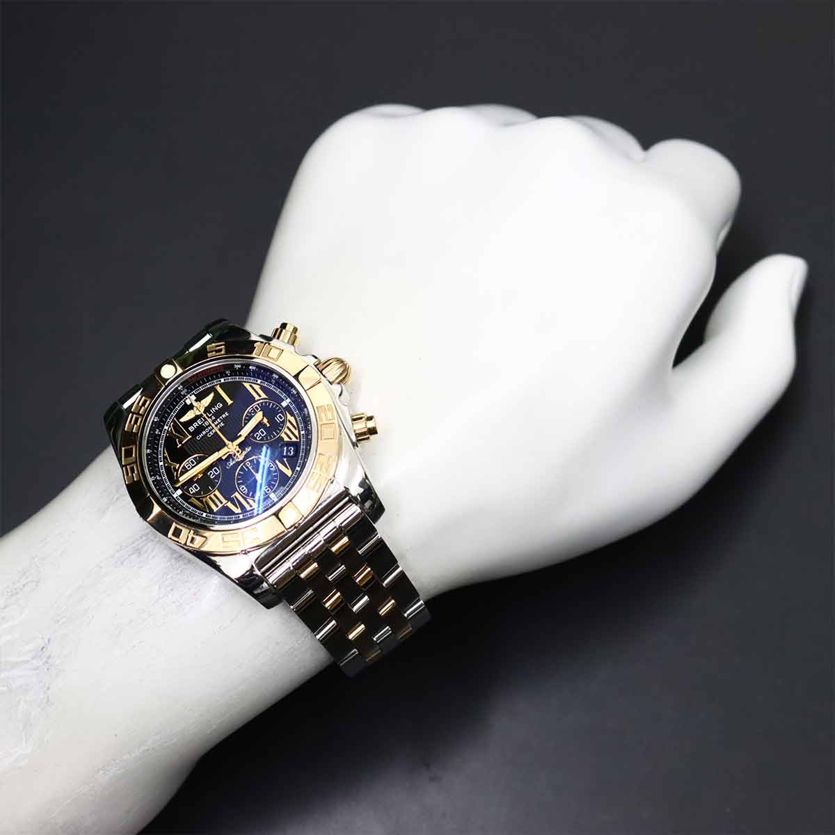 Chronomat 44 CB0110 Chronograph Automatic Black Gold Dial