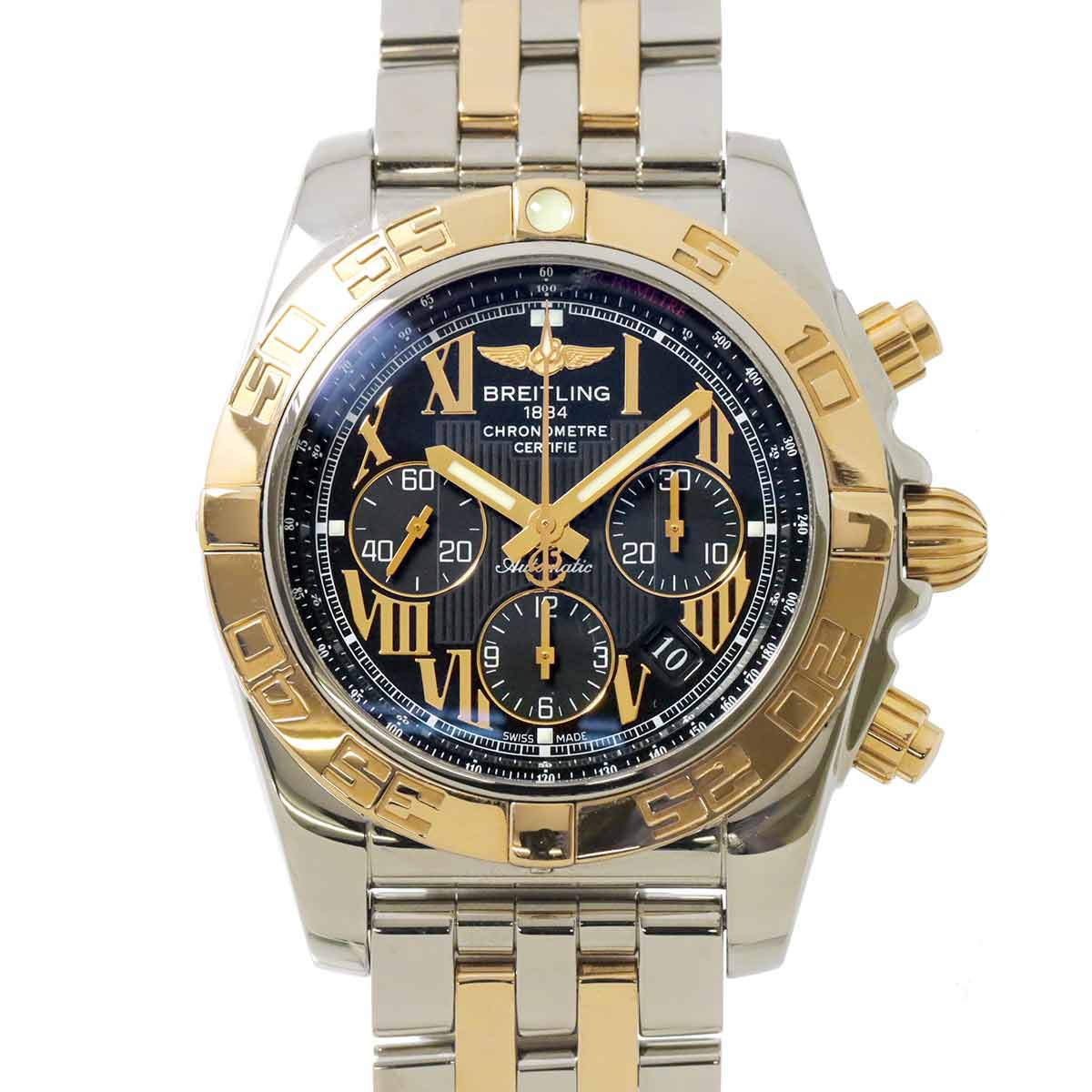 Chronomat 44 CB0110 Chronograph Automatic Black Gold Dial