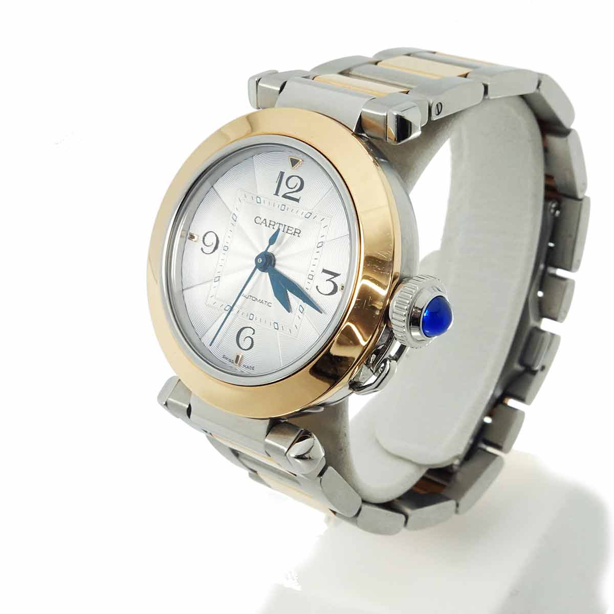 Pasha W2PA0008 Automatic 750 Pink Gold Silver Dial Mens Watch