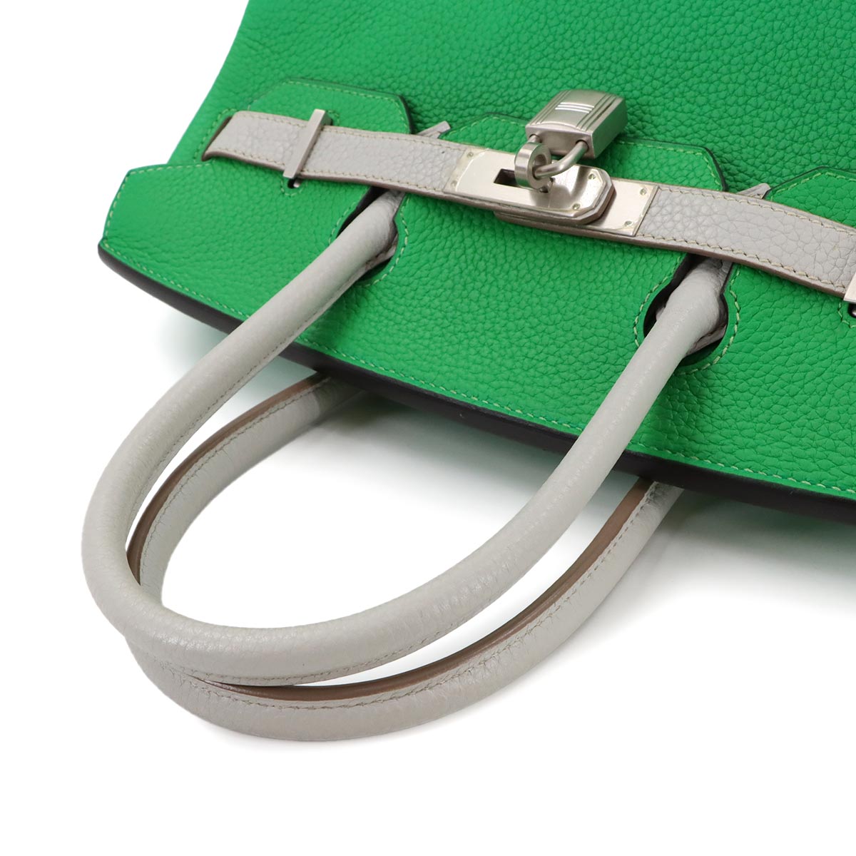 Birkin 30 Personal SPO Taurillon Clemence Bambou Hand Bag