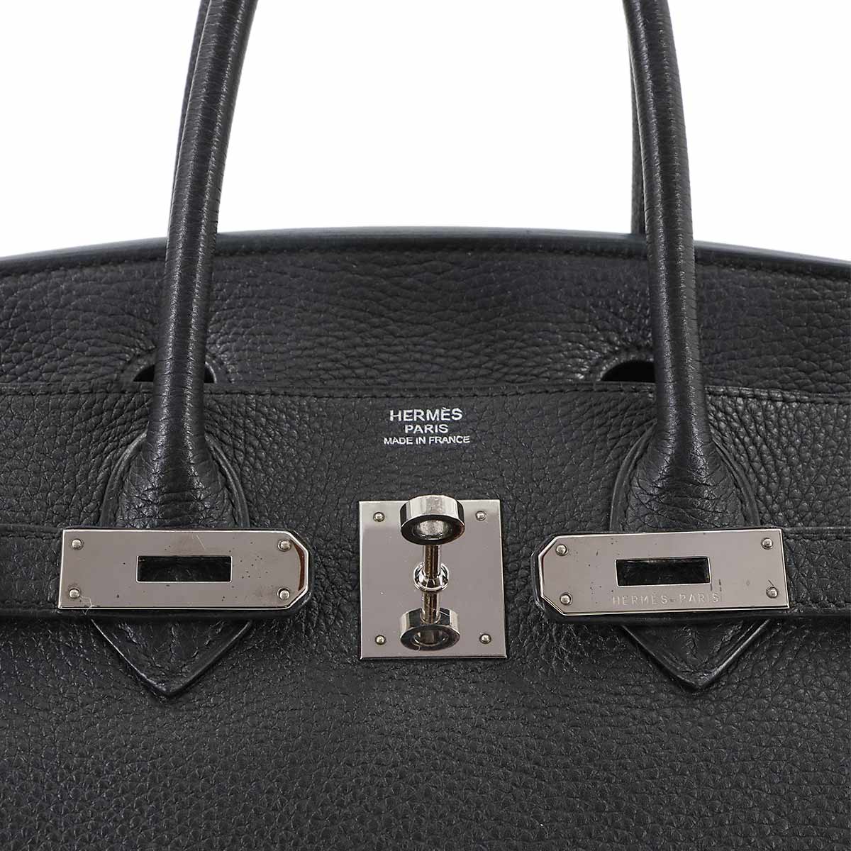 Birkin 30 Hand Bag Veau Togo Black Purse
