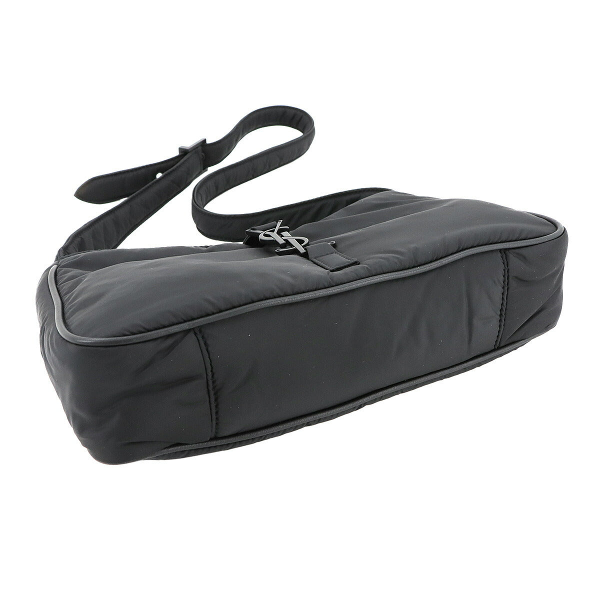 Shoulder Bag Nylon Leather Black 733294 Purse