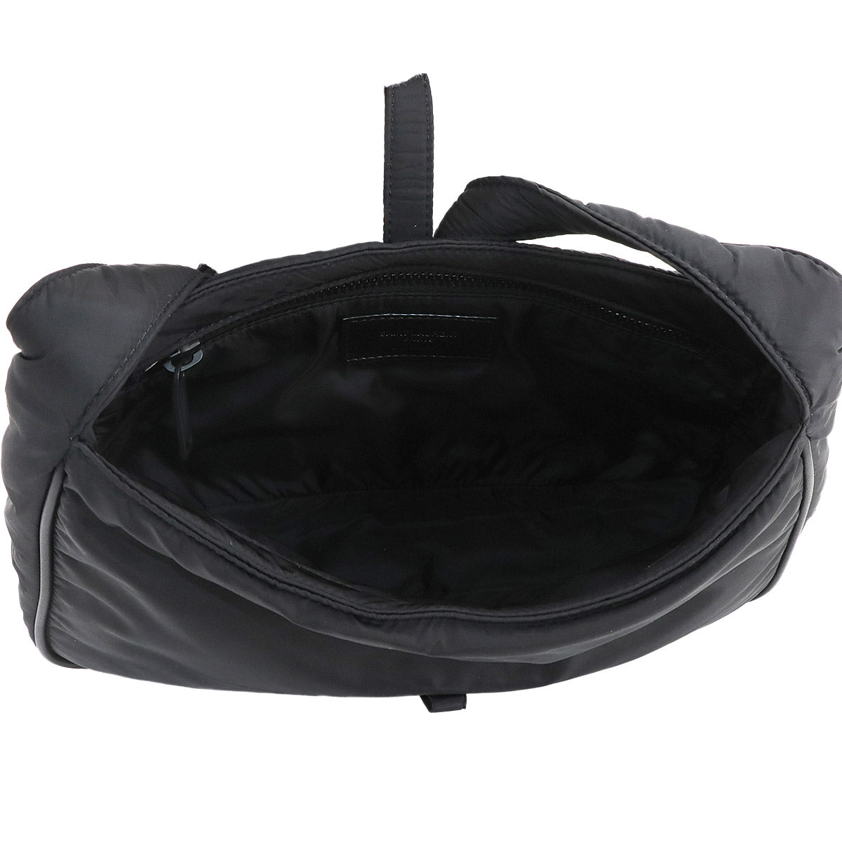 Shoulder Bag Nylon Leather Black 733294 Purse