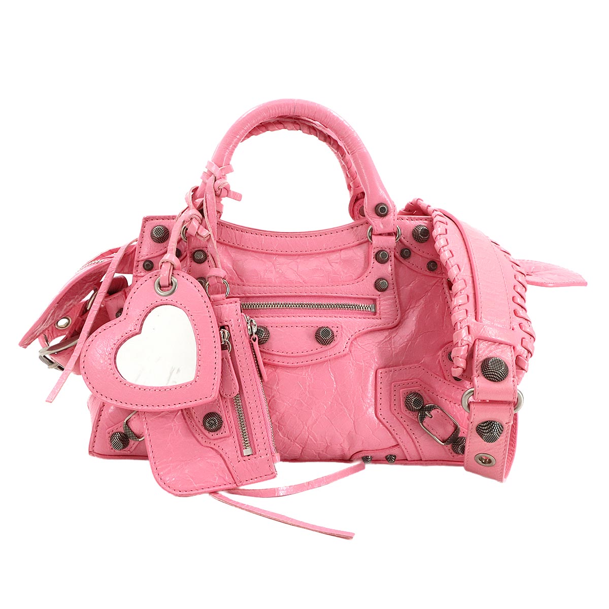 Neo Cagole XS Hand Shoulder Bag Leather Pink 700940