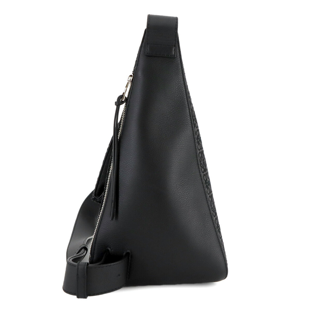 Anton Sling Bag Crossbody Bag Canvas Leather Black Purse