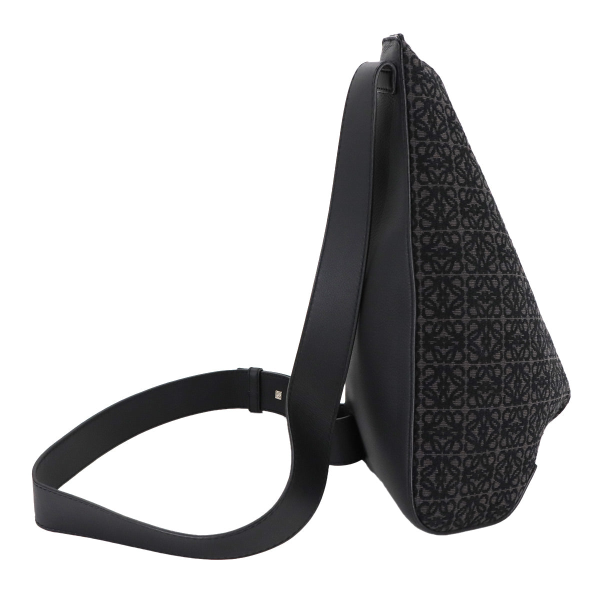 Anton Sling Bag Crossbody Bag Canvas Leather Black Purse