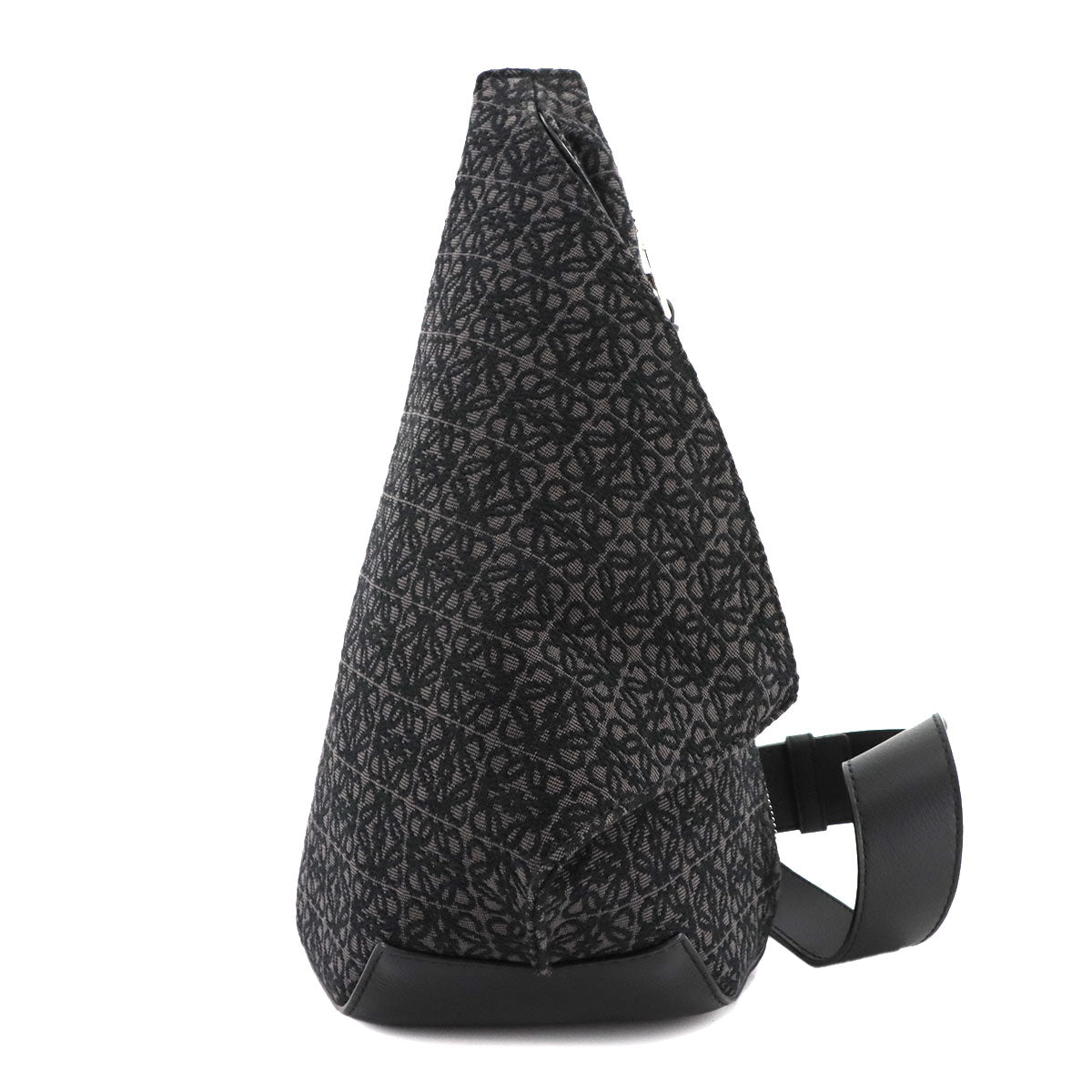 Anton Sling Bag Crossbody Bag Canvas Leather Black Purse