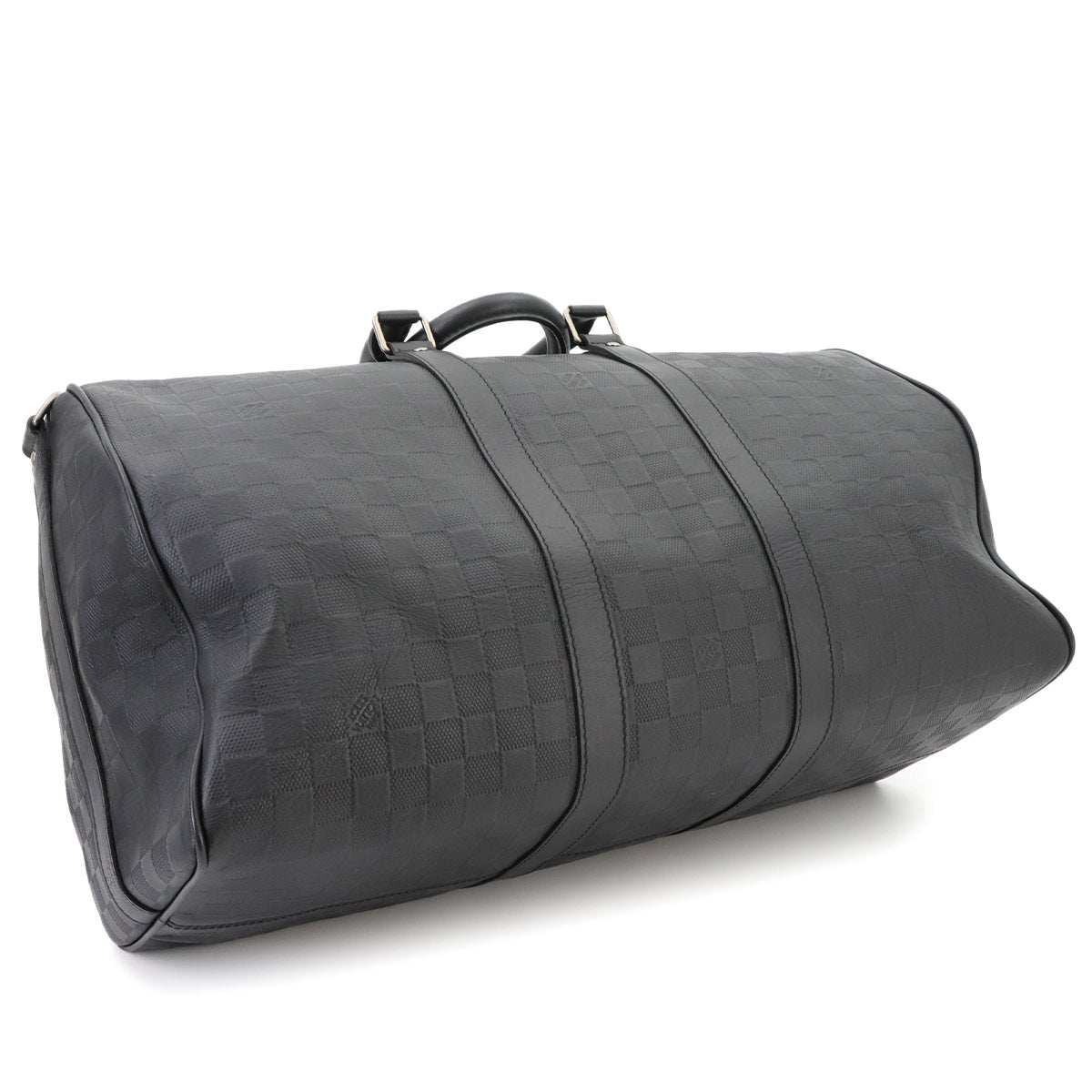 Damier Infini Keepall Bandouliere 45 Luggage Onyx N41145