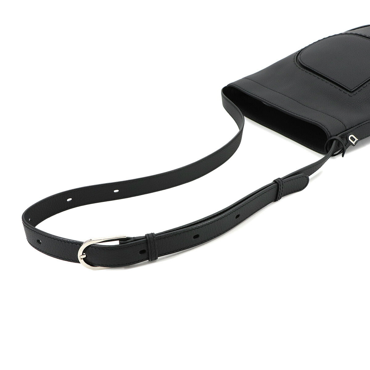 Pin Daily Surpique MM Shoulder Bag Leather Black Purse