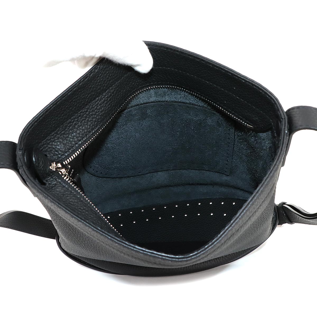 Pin Daily Surpique MM Shoulder Bag Leather Black Purse