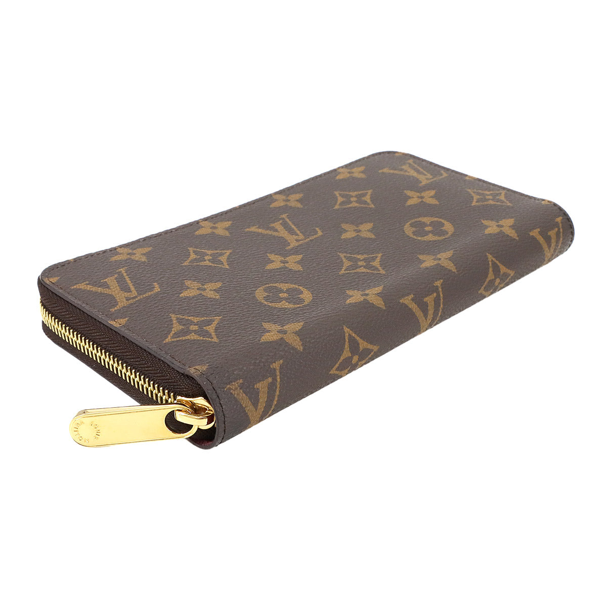 Monogram Zippy Wallet Long Brown Fuchsia M41895 Purse