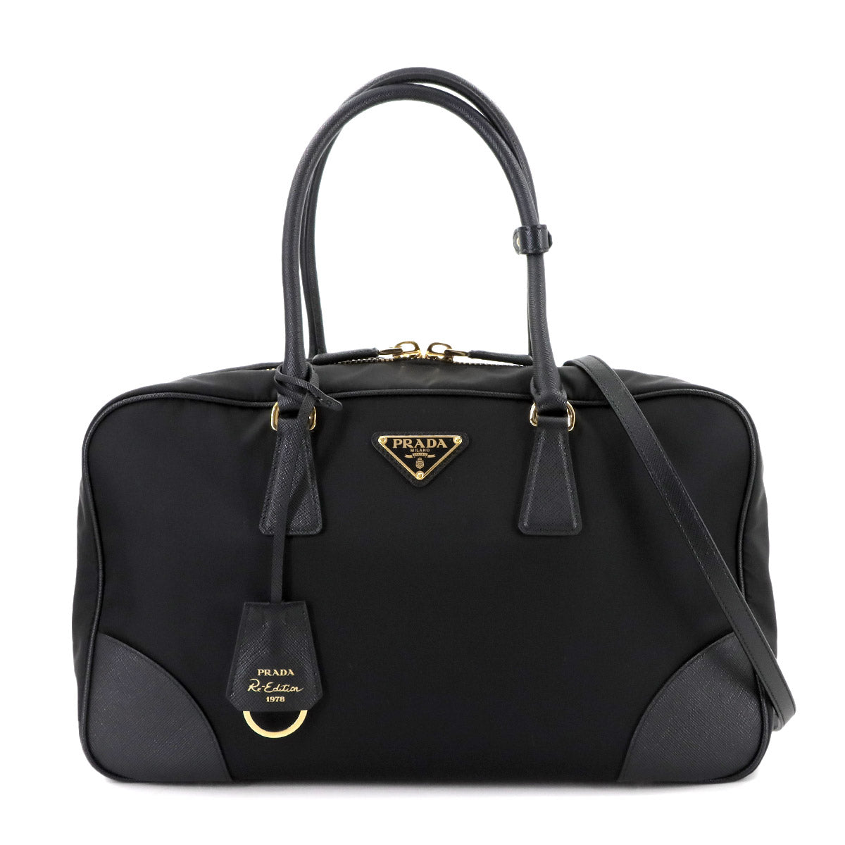 Re-Edition 1978 Large Two Handle Hand shoulder Bag Nylon 1BB114