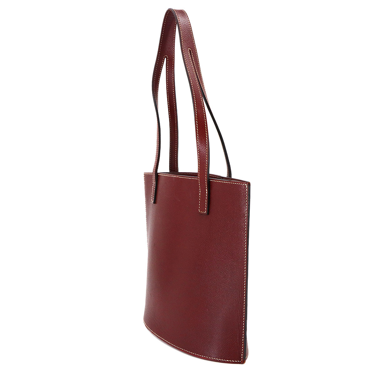 Tote Bag Veau Graine Lisse Rouge H Purse