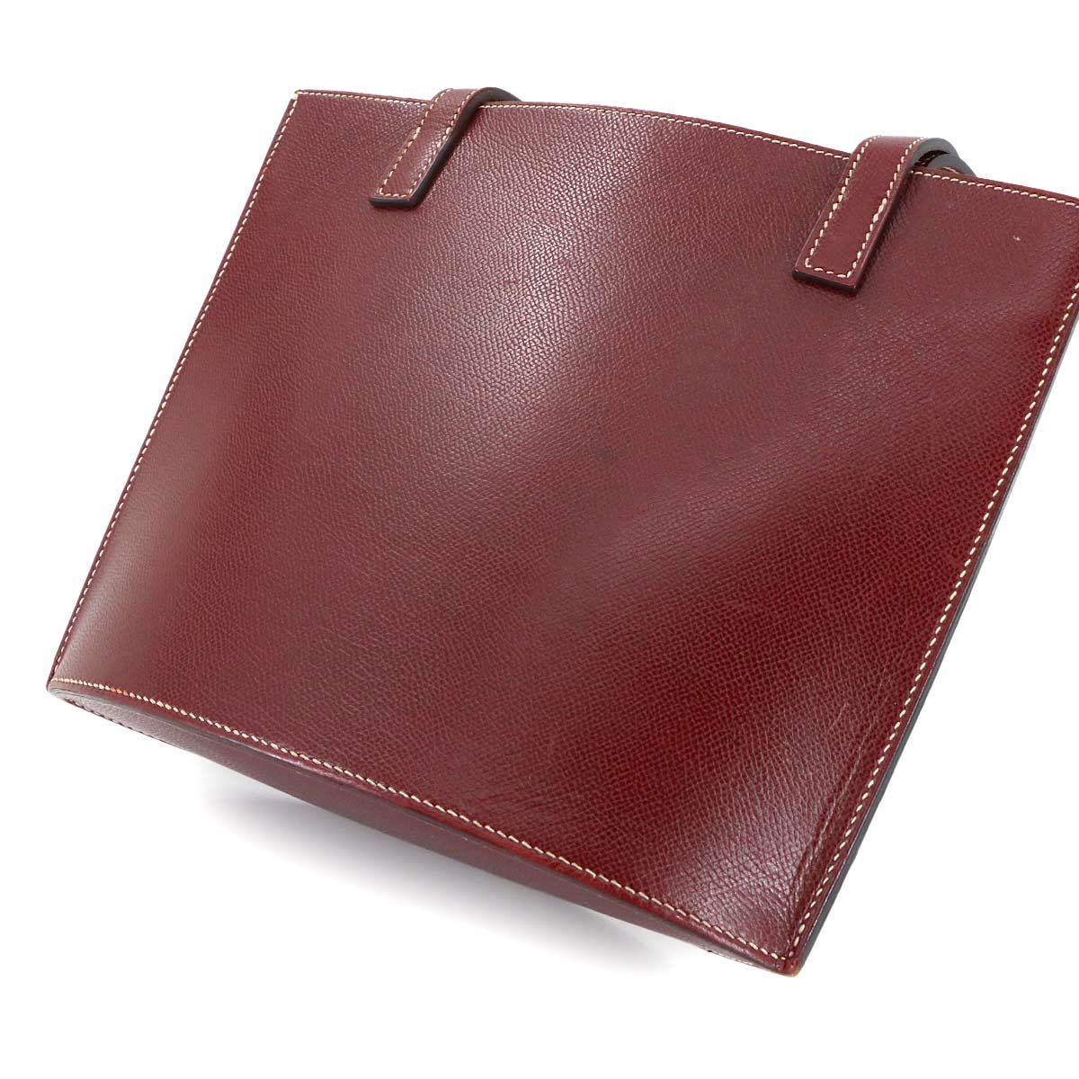 Tote Bag Veau Graine Lisse Rouge H Purse
