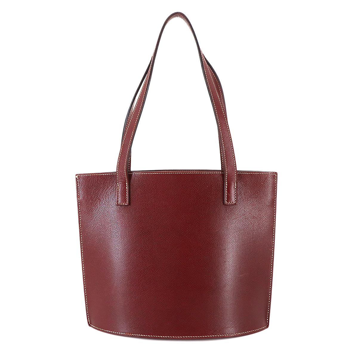 Tote Bag Veau Graine Lisse Rouge H Purse