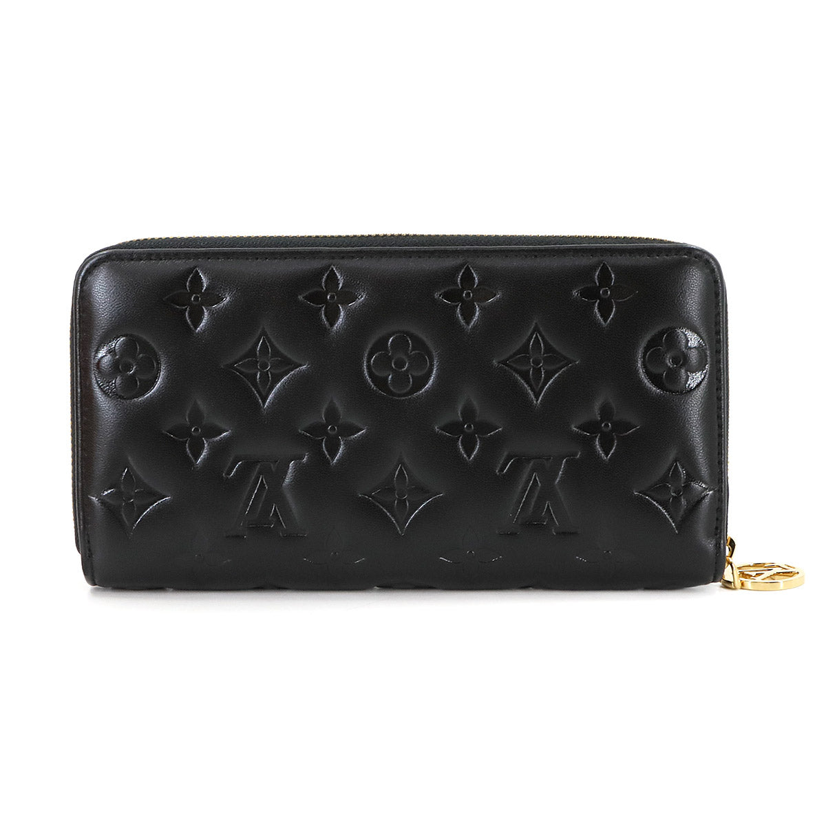 Monogram Coussin Zippy Wallet Leather Noir M81510 Purse