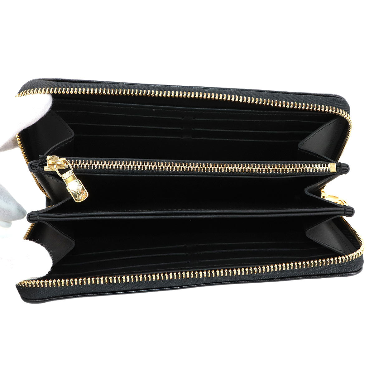 Monogram Coussin Zippy Wallet Leather Noir M81510 Purse