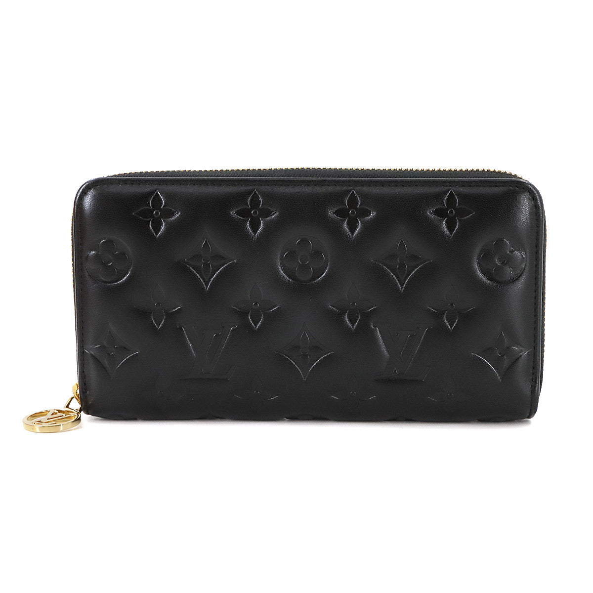 Monogram Coussin Zippy Wallet Leather Noir M81510 Purse