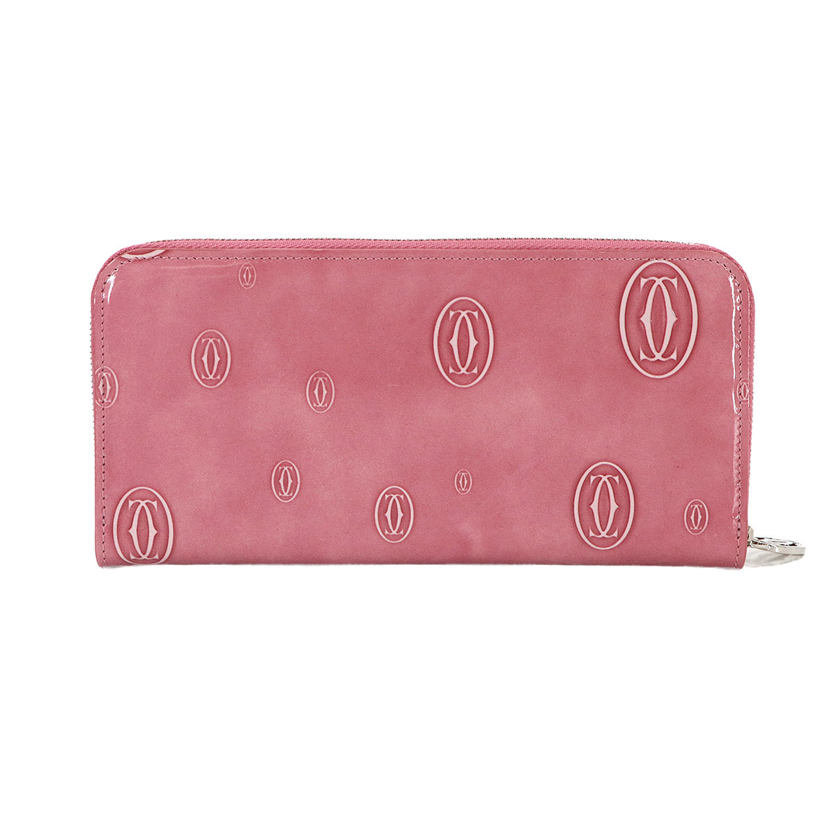 Happy Birthday Zipped Around Wallet Patent Leather Pink