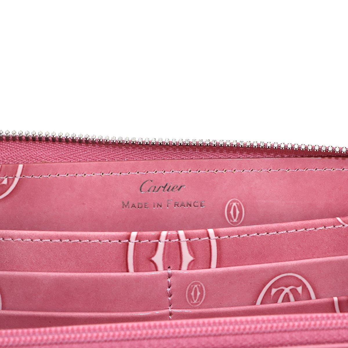 Happy Birthday Zipped Around Wallet Patent Leather Pink