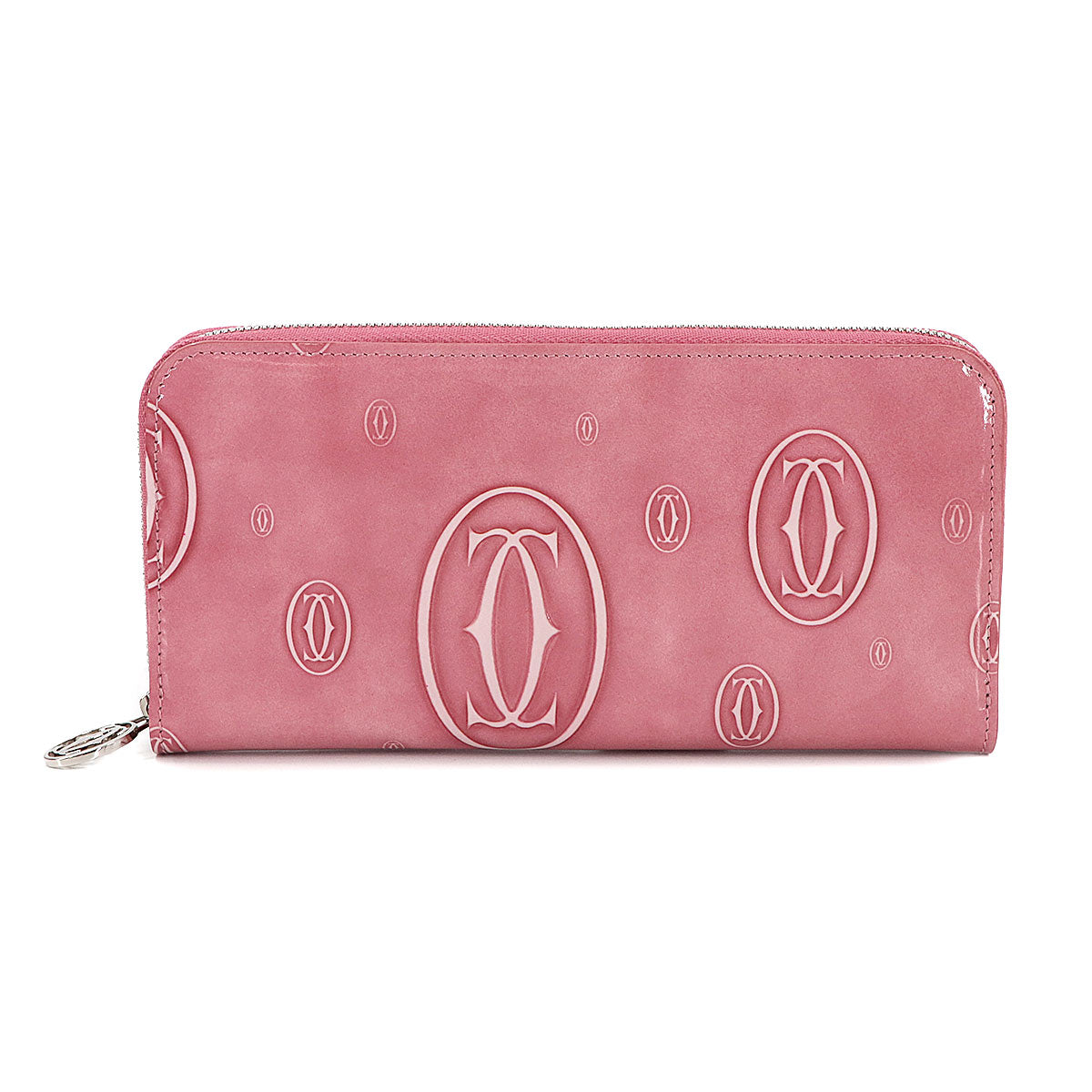 Happy Birthday Zipped Around Wallet Patent Leather Pink