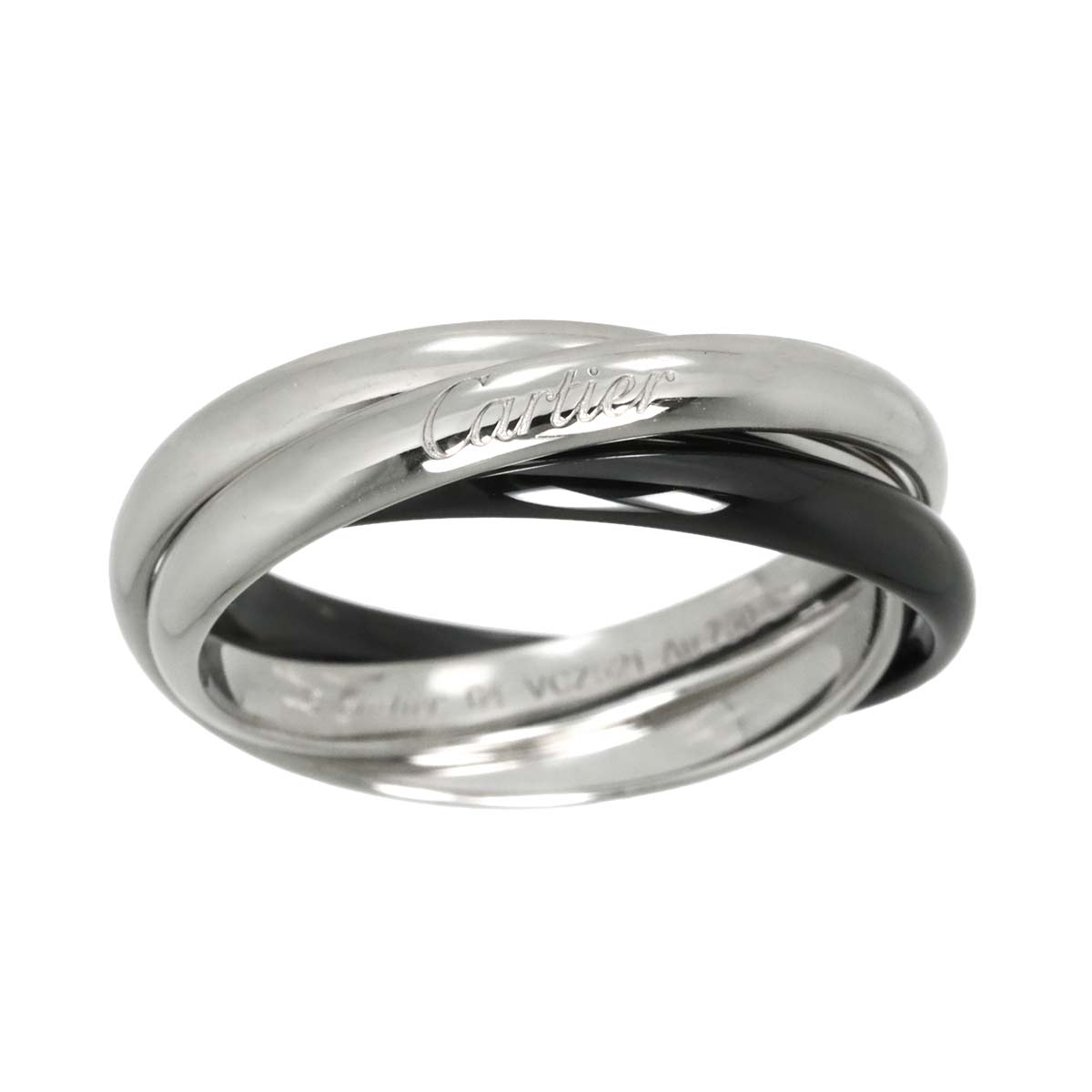 Trinity MM Ceramic Ring K18 WG 750 size64 10.25-10.5(US)