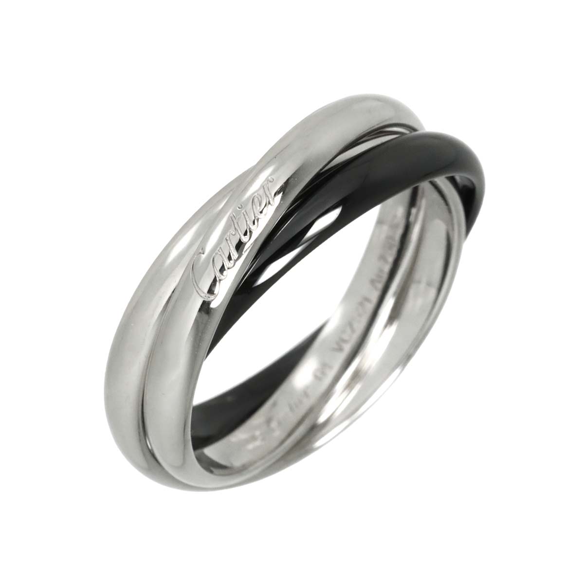Trinity MM Ceramic Ring K18 WG 750 size64 10.25-10.5(US)