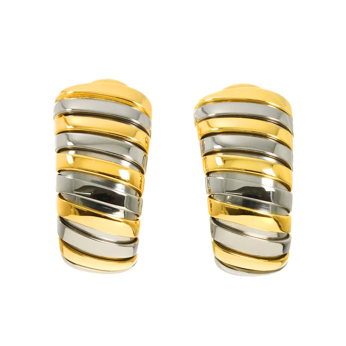Tubogas Earring Clip-on 18K YG 750 SS