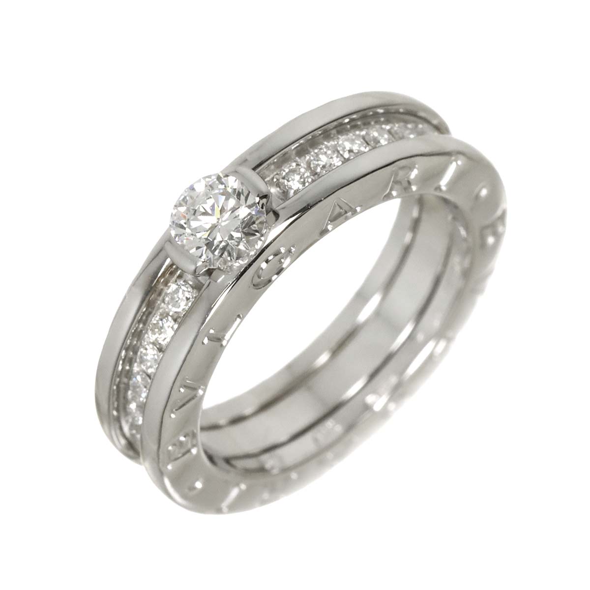 Diamond 0.31ct D/VS1 Ring 18K WG size49 4.75-5(US)