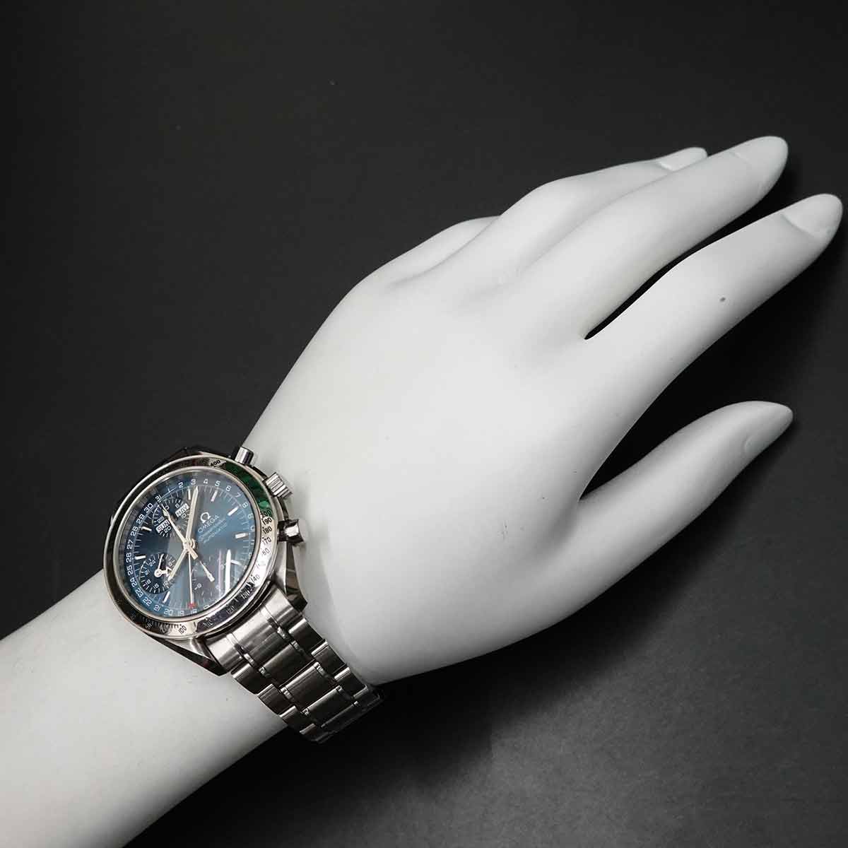 Speedmaster Triple Calendar 3523 80 Automatic Blue Dial Mens