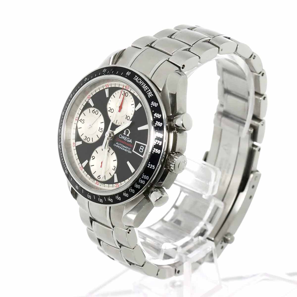 Speedmaster Date 3210.51 Chronograph Black Silver Dial Mens