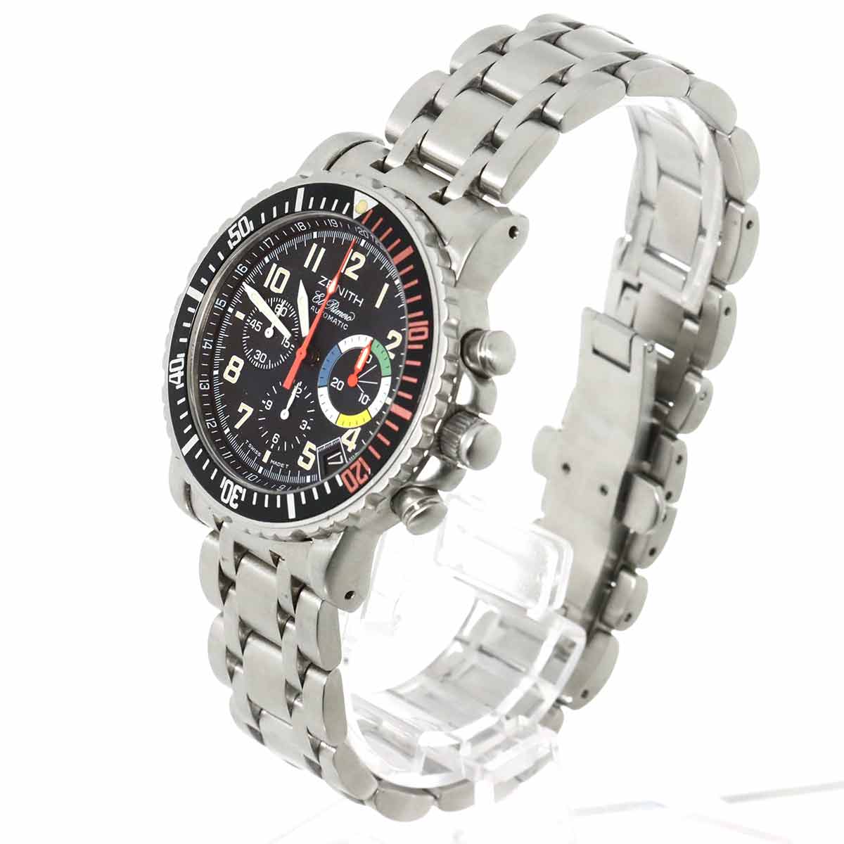 Rainbow Flyback El Primero 02 0480 405/24 Black Dial Mens