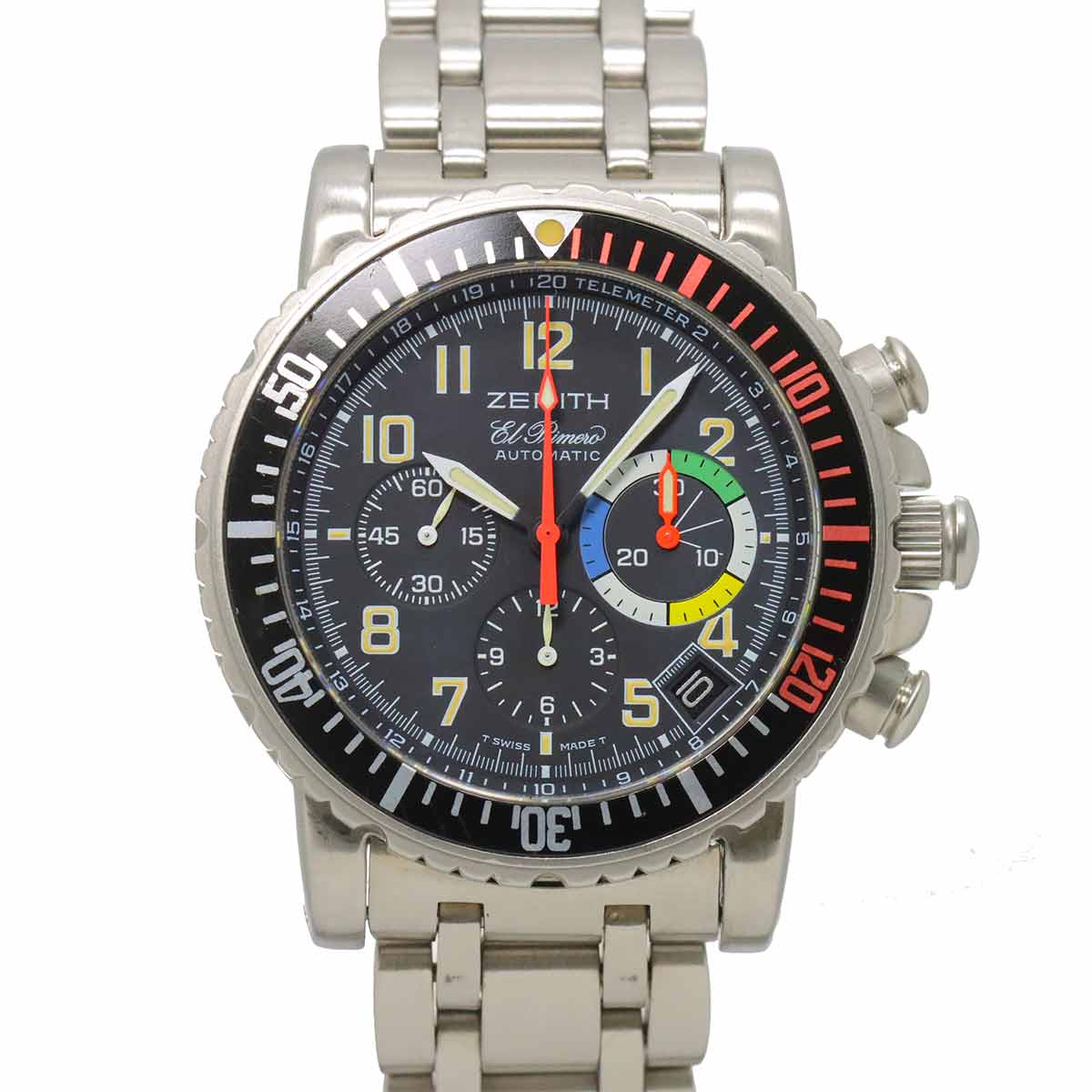 Rainbow Flyback El Primero 02 0480 405/24 Black Dial Mens