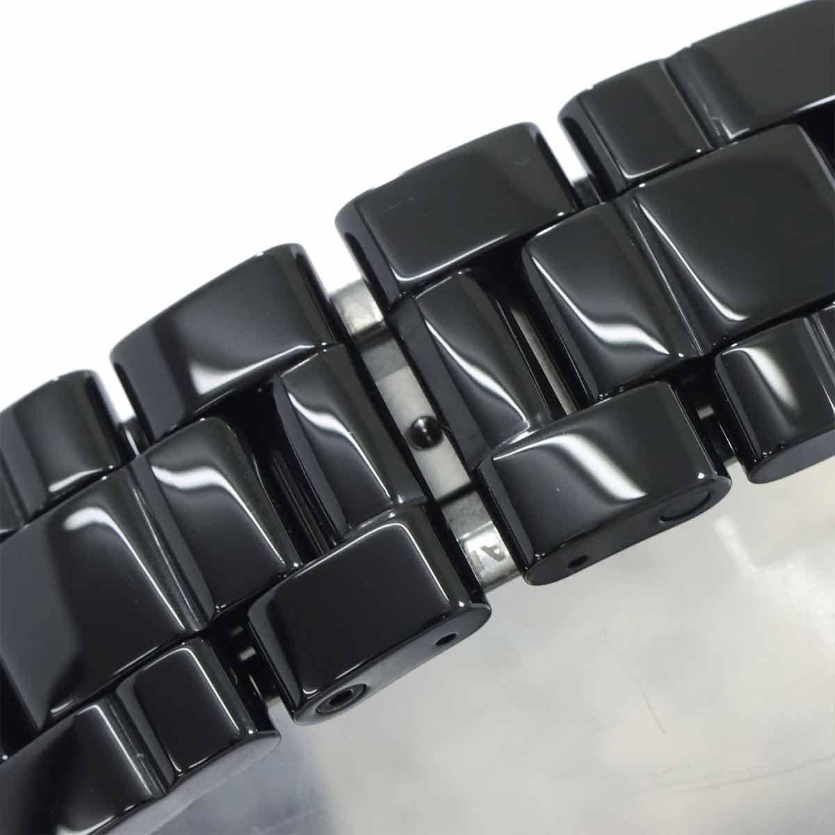 J12 38mm H0950 Bezel Diamond Automatic Black Dial Mens Watch