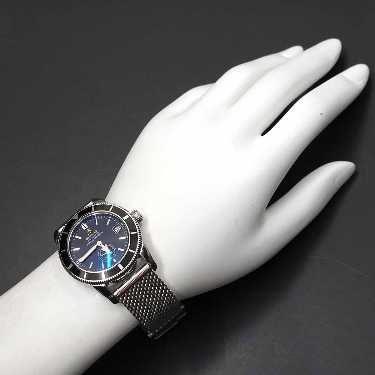 Super Ocean 38mm A37320 Automatic Black Dial Mens Watch