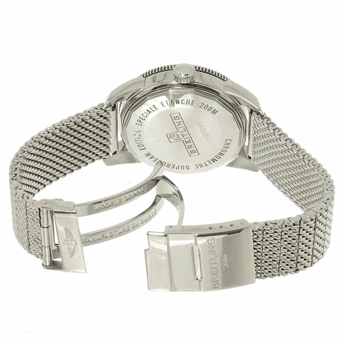 Super Ocean 38mm A37320 Automatic Black Dial Mens Watch