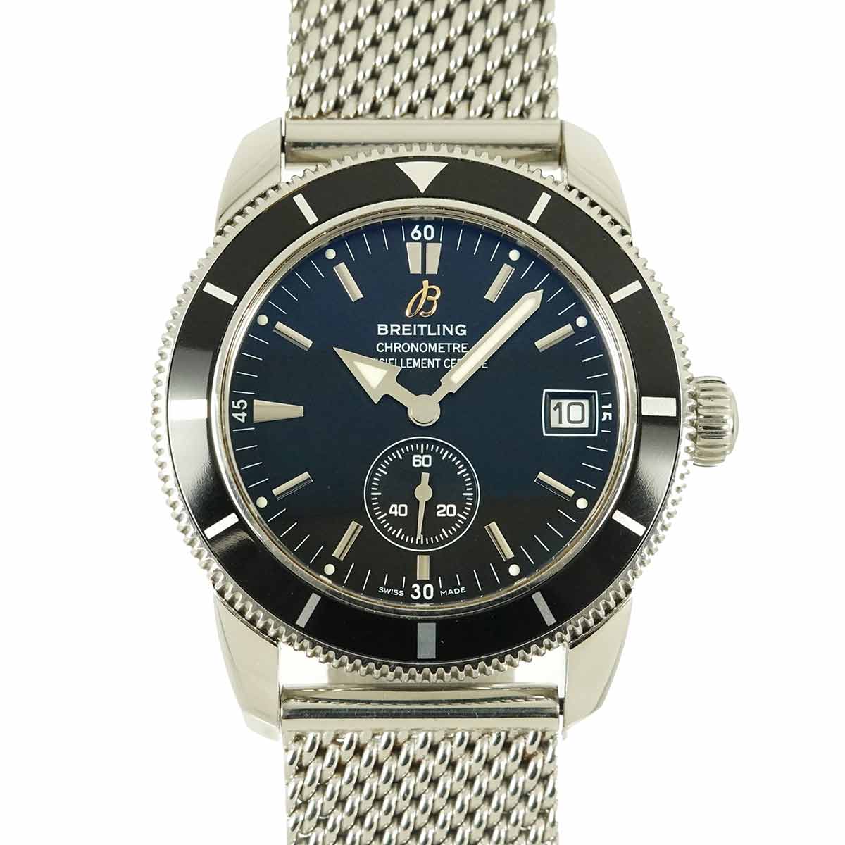 Super Ocean 38mm A37320 Automatic Black Dial Mens Watch