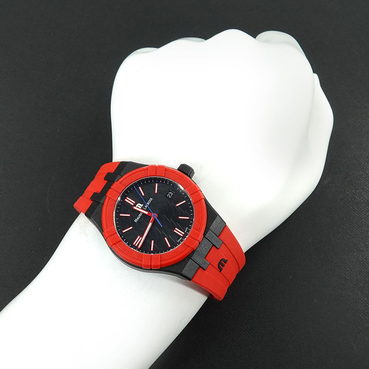 AIKON TIDE AI2008 Quarts Red Dial Mens Watch