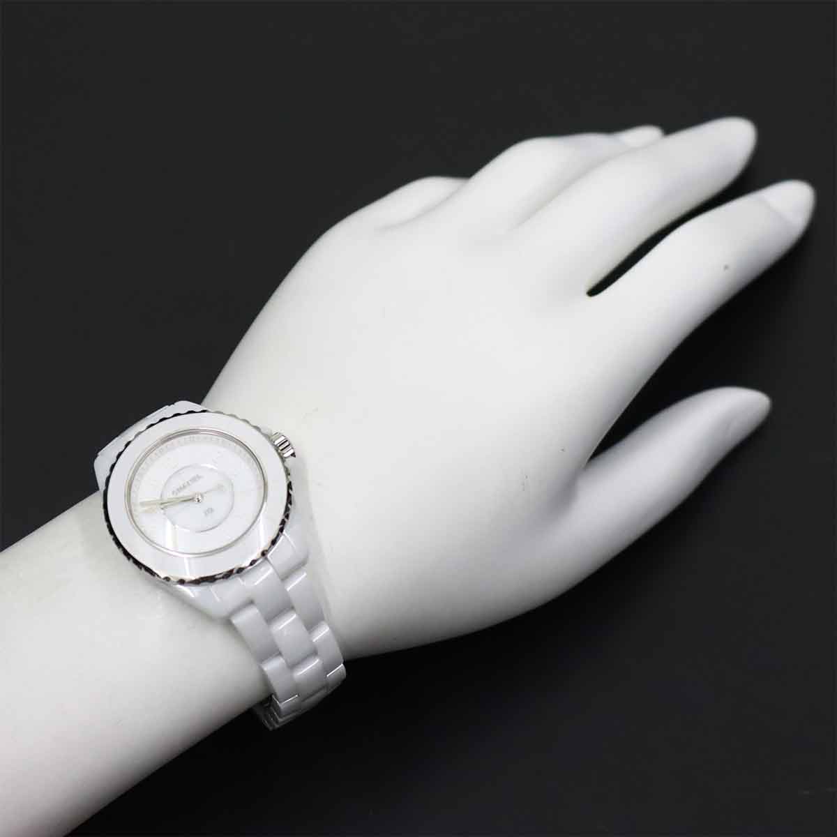 J12 Phantom H6345 Quartz White Dial Ladies Watch