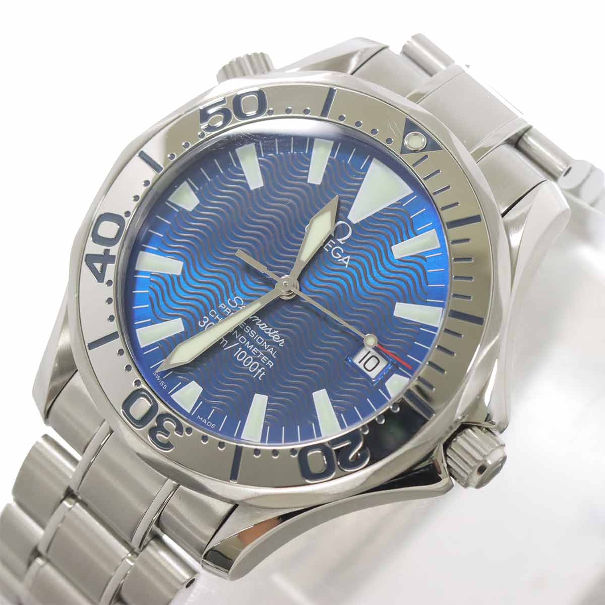 Seamaster Professional 300 2255 80 Mens Watch Date Blue Dial