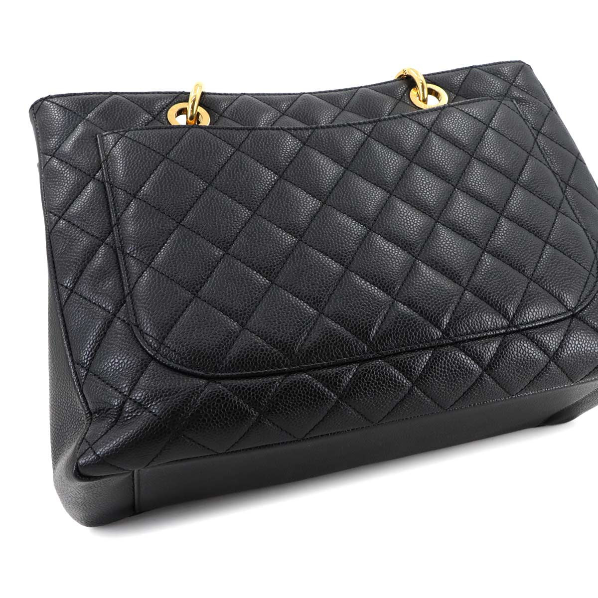 Grand Shopping Tote Bag GST Leather Black A50995