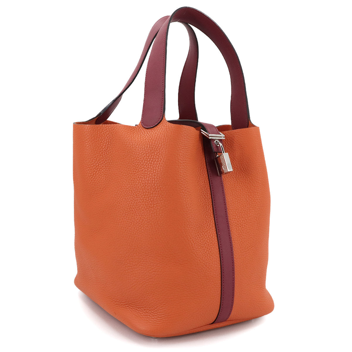 Picotin Lock Touch GM Hand Bag Taurillon Clemence Orange