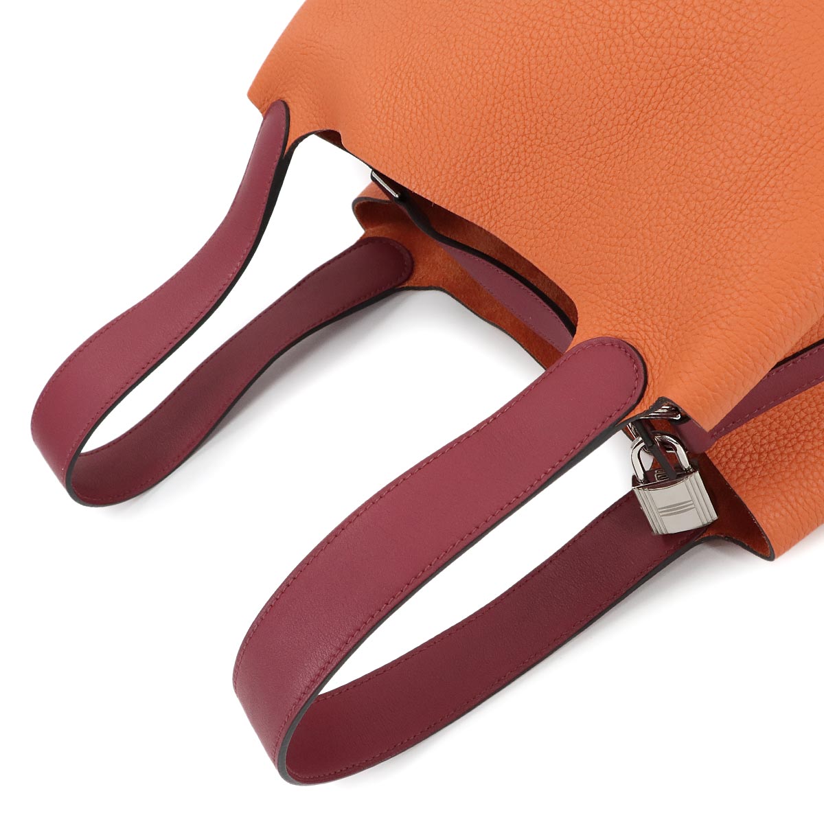Picotin Lock Touch GM Hand Bag Taurillon Clemence Orange
