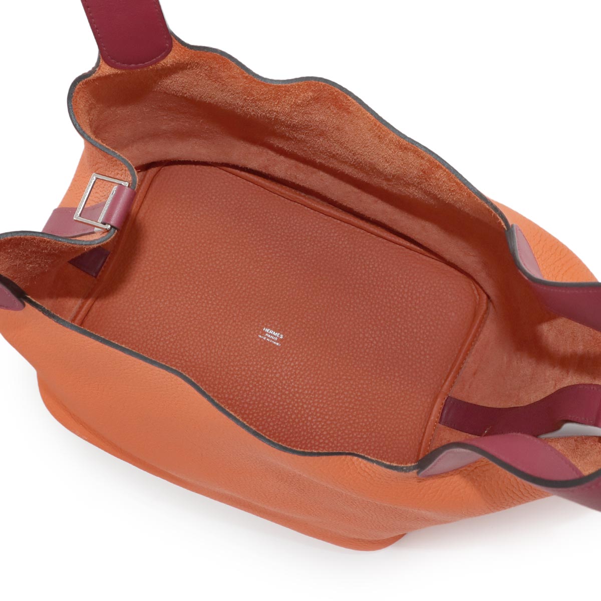 Picotin Lock Touch GM Hand Bag Taurillon Clemence Orange