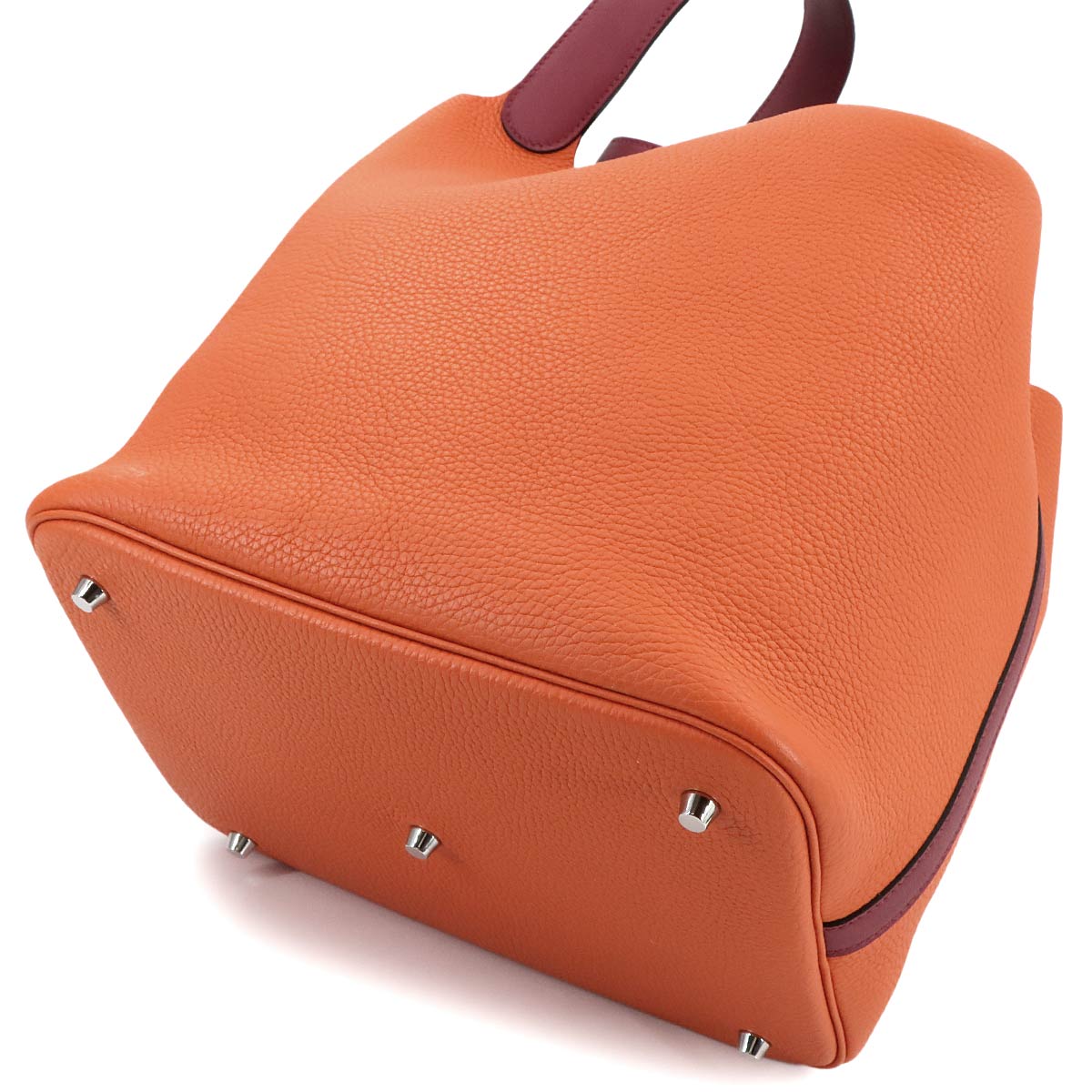 Picotin Lock Touch GM Hand Bag Taurillon Clemence Orange