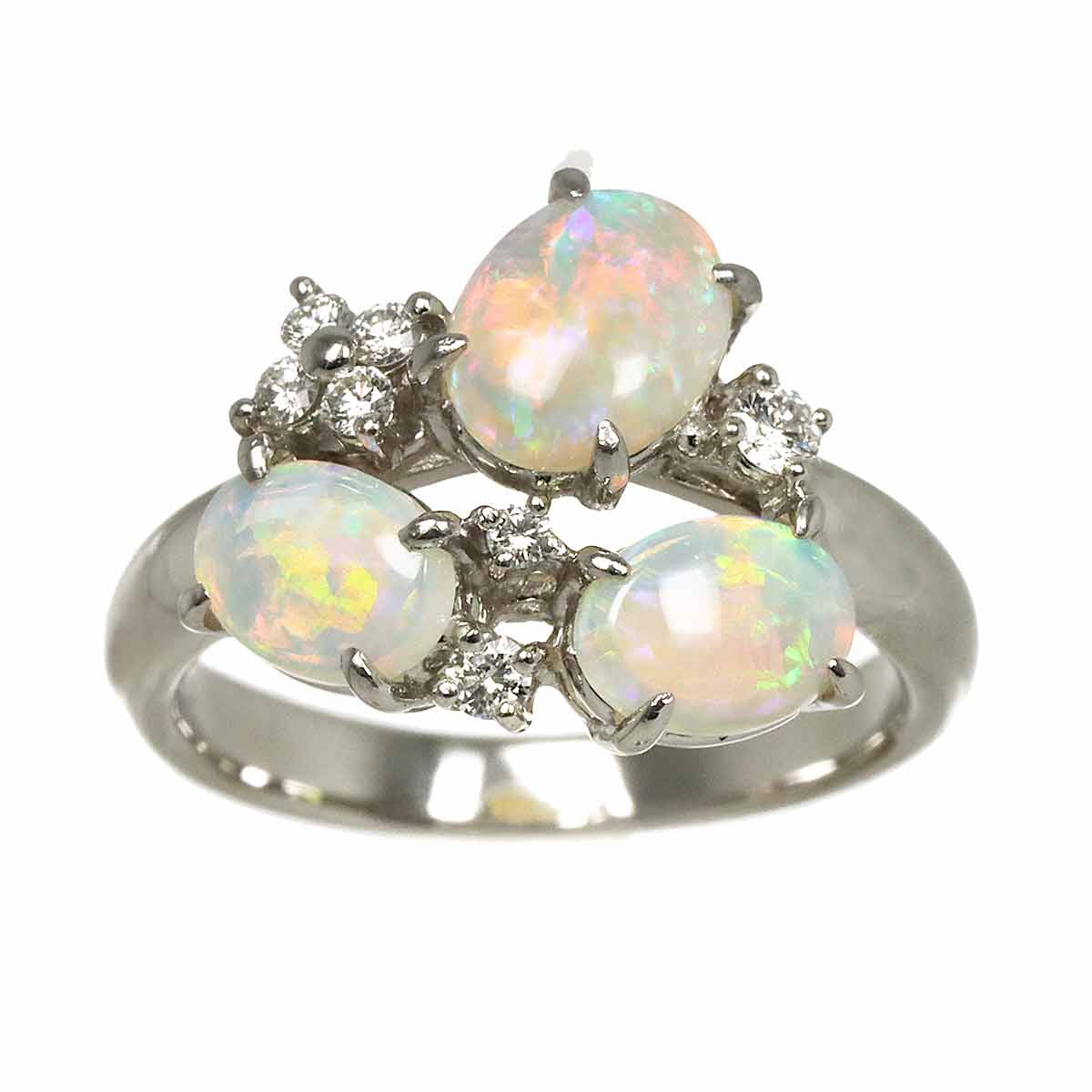 TASAKI Opal Diamond 0.15ct Ring Platinum size6.25-6.5(US)