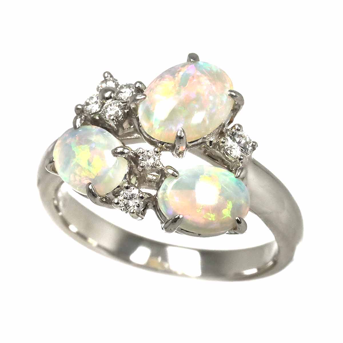 TASAKI Opal Diamond 0.15ct Ring Platinum size6.25-6.5(US)