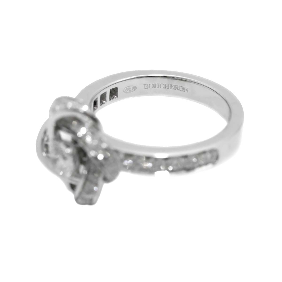 Pivoine Diamond Ring 18K WG 750 Size48 4.5(US)