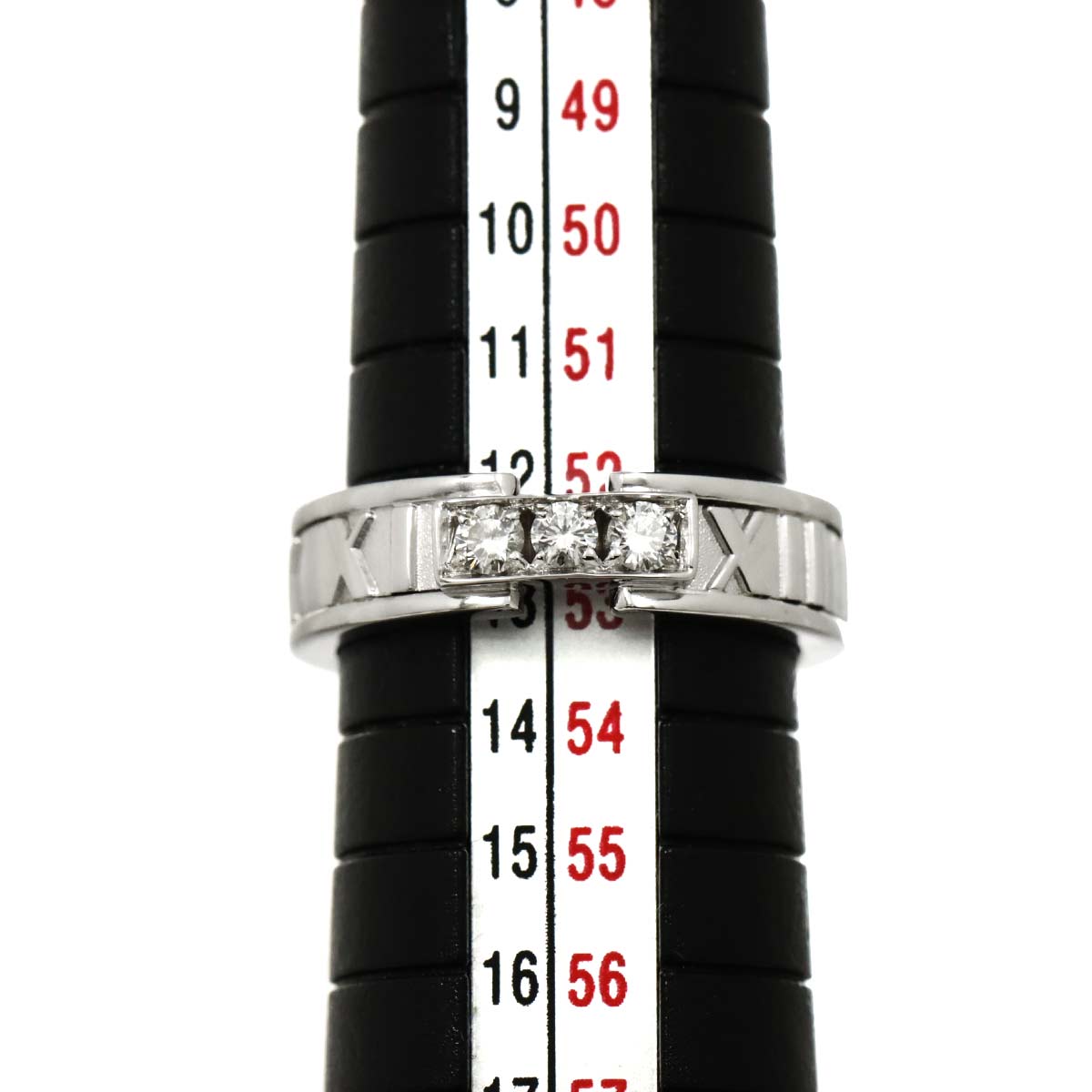 Atlas Diamond Ring 18K White Gold 750 size6.25-6.5(US)